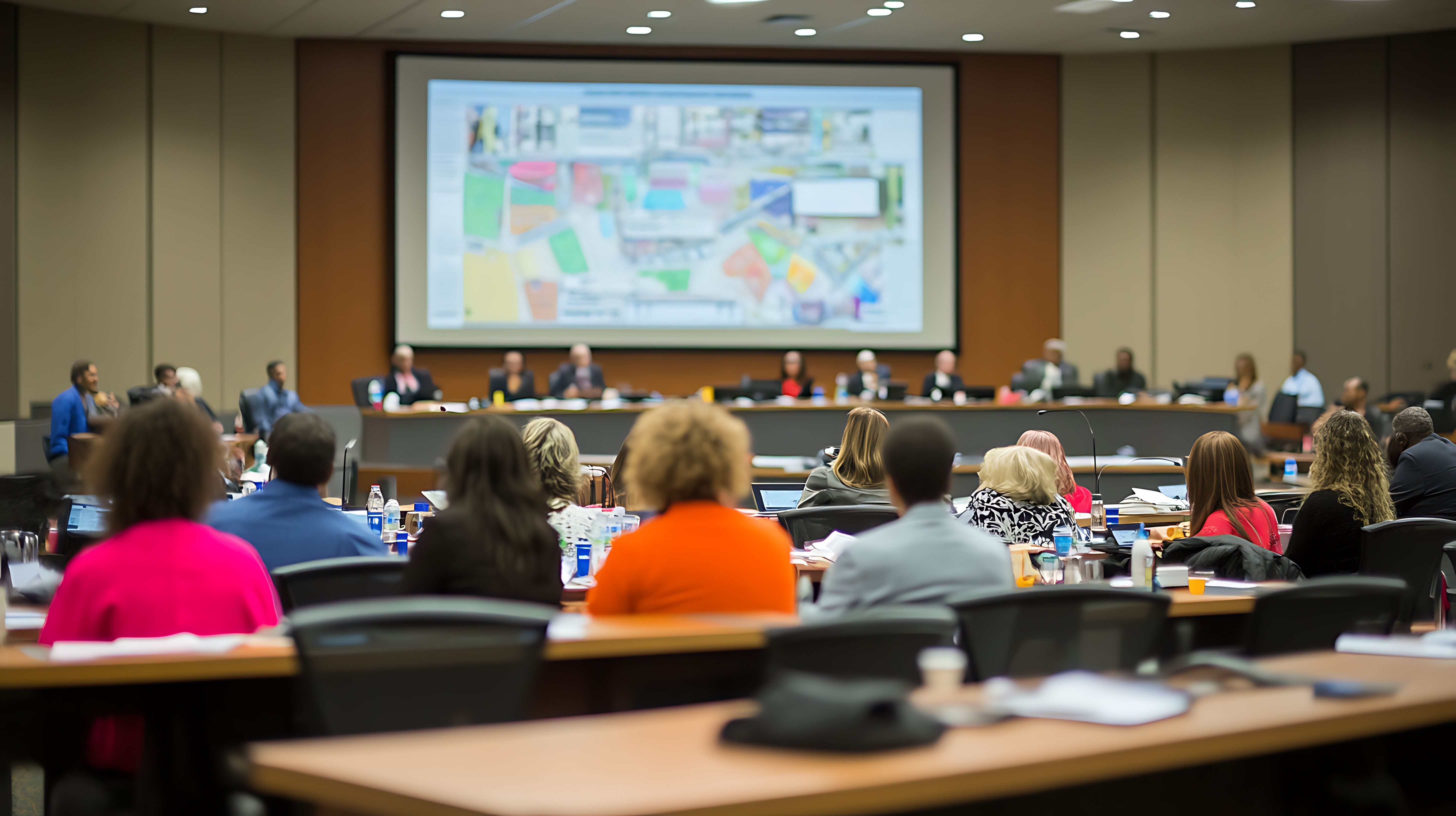 Local government staff  in a public meeting to show that handle sensitive citizen data and must balance daily responsibilities with cybersecurity best practices.&nbsp;