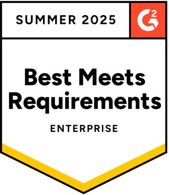 2025 G2 Summer - Best Meets Requirements Enterprise - eLearning Content