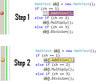 Figure 1.7 Breakpoints